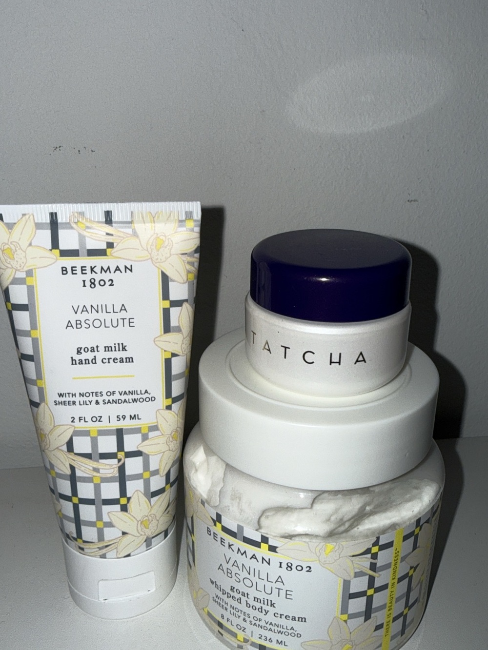 Beekman 1802 Vanilla Absolute Goat Milk Hand & Whipped Body Cream - White/Yellow